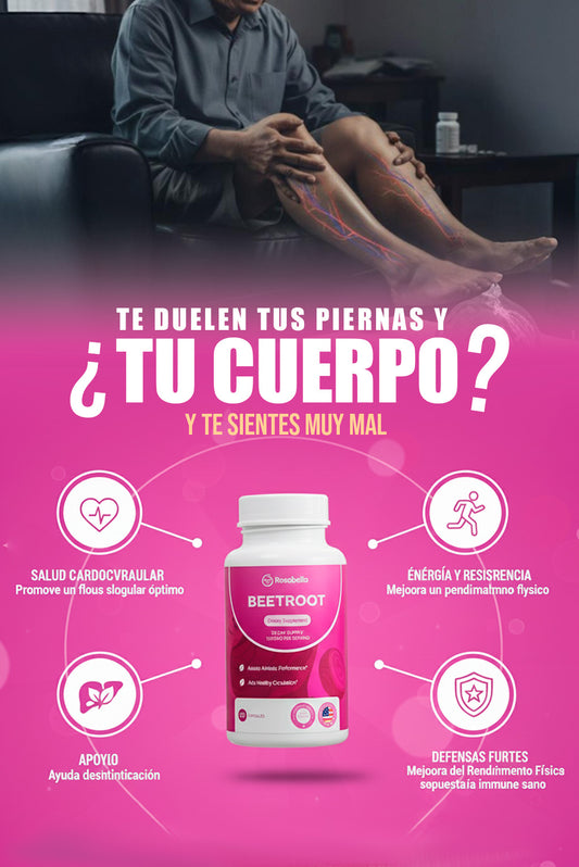 BEET ROOT 1200mg: El Soporte Vascular y Energético ❤️