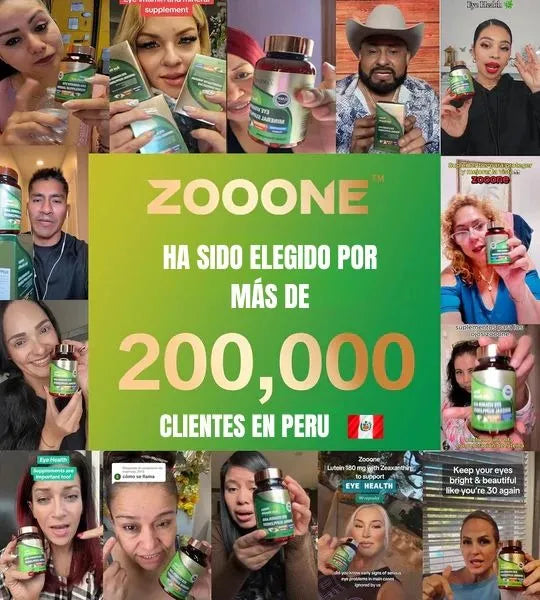 Nutre y protege tu visión todos los días 👁️✨ Con la formula de ZOONE que tiene luteína, zeaxantina y vitamina C 💊