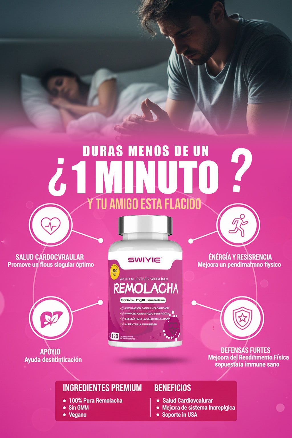 Remolacha 1200mg: El Impulso de Óxido Nítrico para la Máxima Dureza y el Rendimiento sin Fallos. 🚀🔥